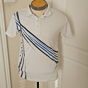 Vroom Sport Men's Golf Short Sleeves T-Shirt Medium White